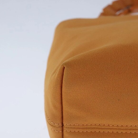 Salvatore Ferragamo Hand Bag Canvas Orange Auth 103650 - Picture 5 of 16